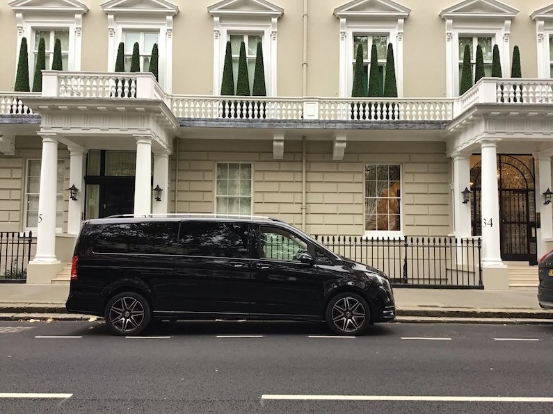 Mercedes V class chauffeur London