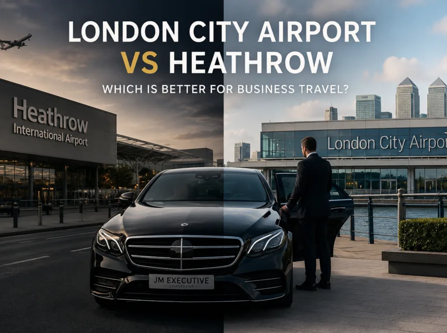 London City Airport vs Heathrow luxury chauffeur transfer service by JM Executive Chauffeur